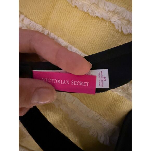 Victoria's Secret Black Embellished Halter Bikini Top - Picture 3 of 3